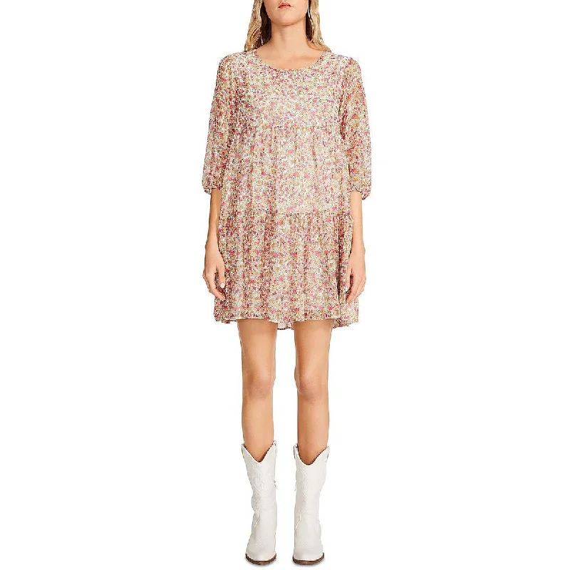 Midnight Madness Womens Printed Mini Dress