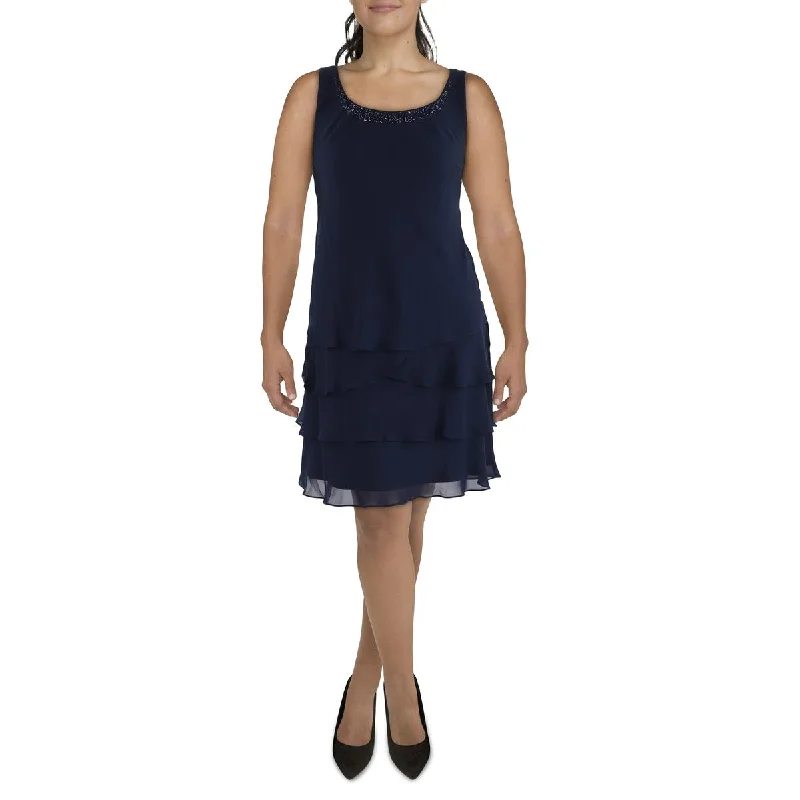 Unbeatable Prices Womens Chiffon Tiered Dress With Jacket
