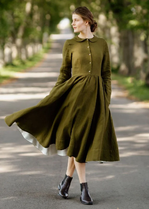 Stock Clearance Classic Dress, Long Sleeve