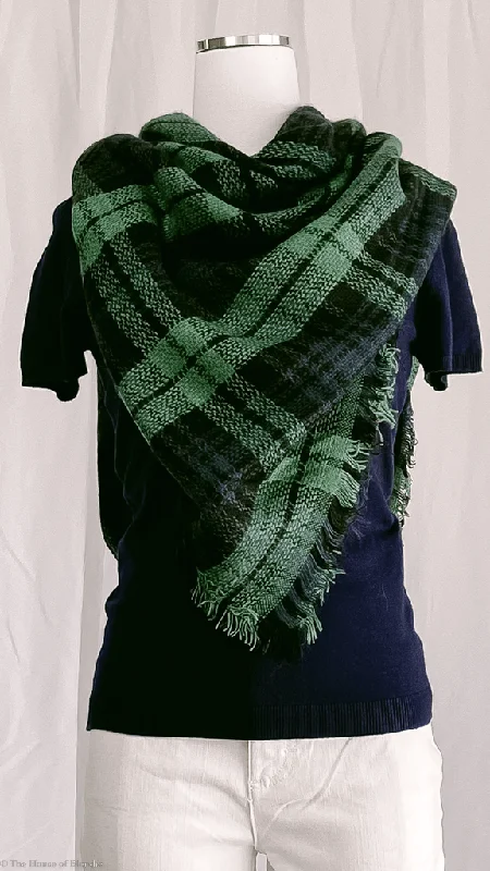 Online Only Erisa Plaid Oversized Scarf Shawl Blanket