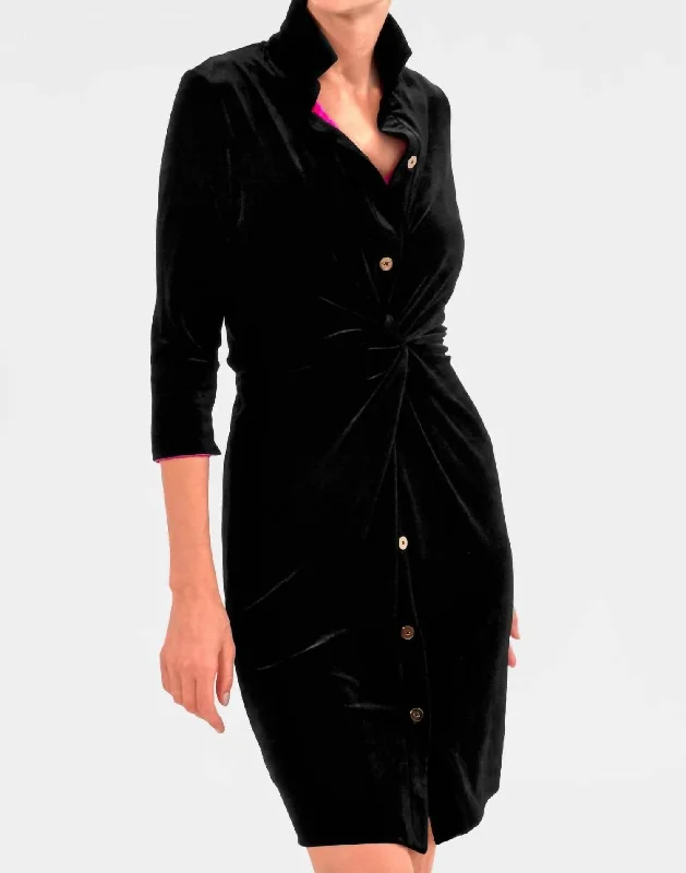 Weekend Deal Twist & Shout Dress In Black