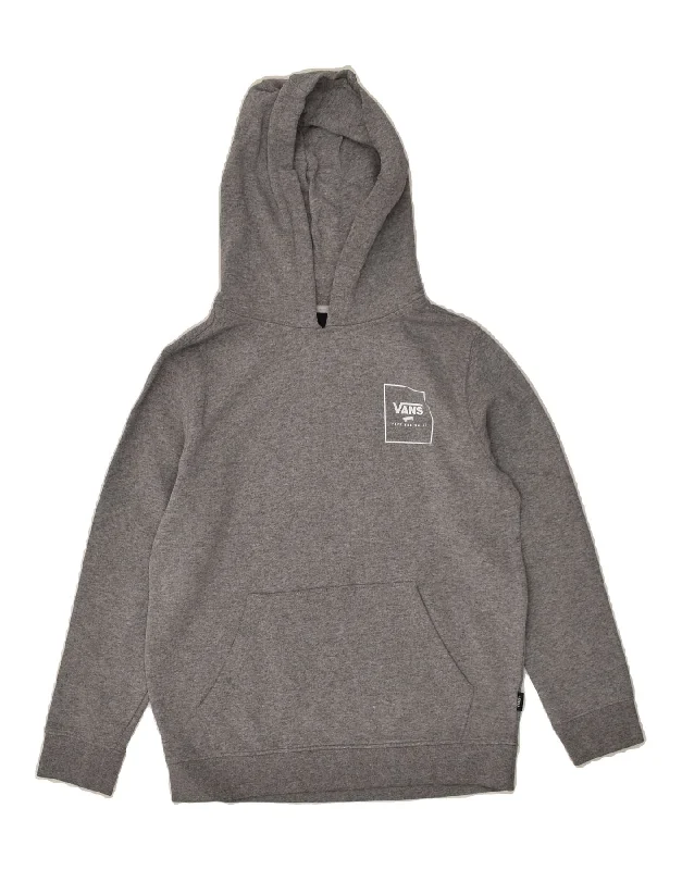 Special Price VANS Womens Graphic Hoodie Jumper UK 14 Medium Grey Cotton