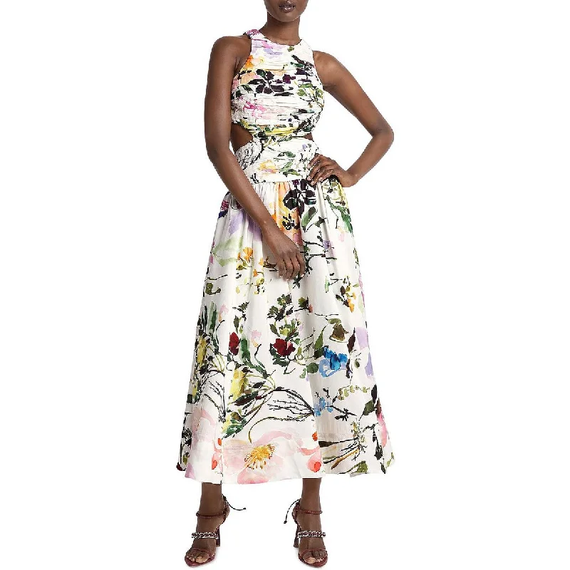 New Markdowns Introspect Womens Pleated Long Maxi Dress