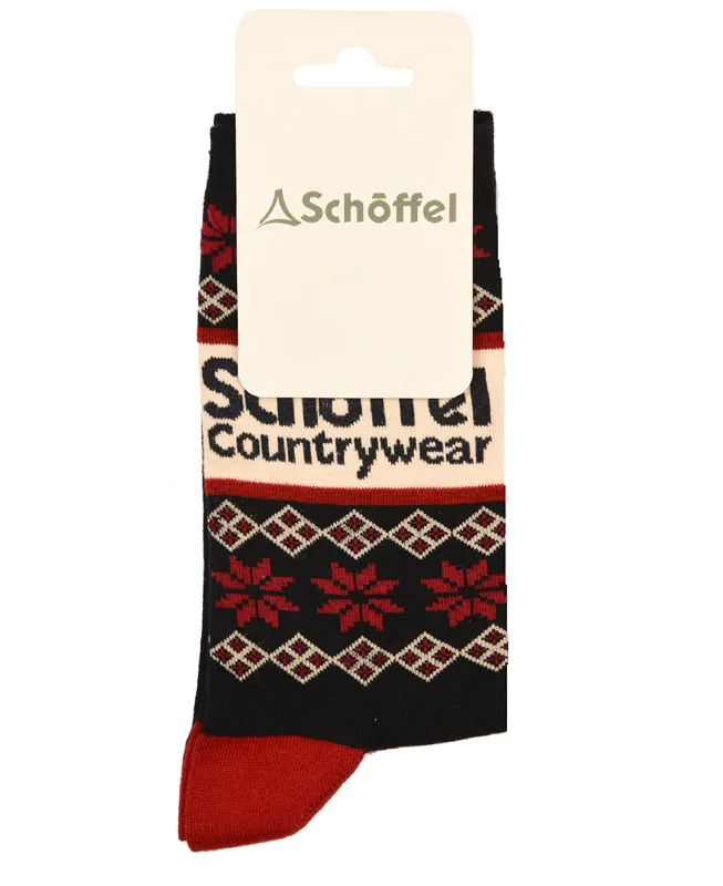 Major Savings Cotton Socks - Navy Fairisle