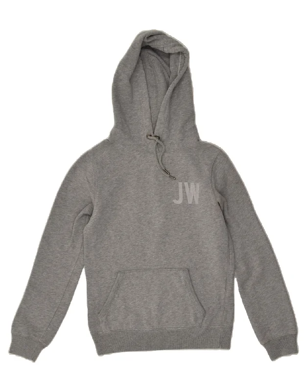 Lowest Prices JACK WILLS Womens Graphic Hoodie Jumper UK 8 Small  Grey Cotton