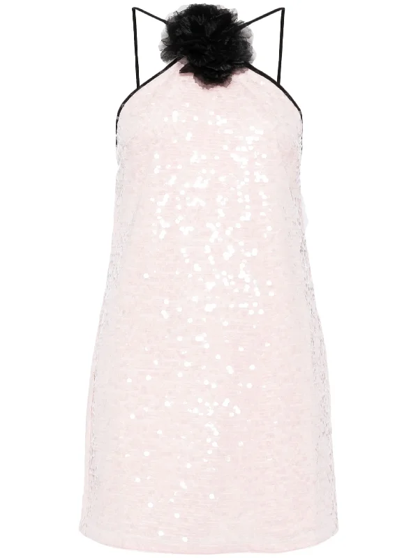 Price Fest Pale Pink Sequin Mini Dress