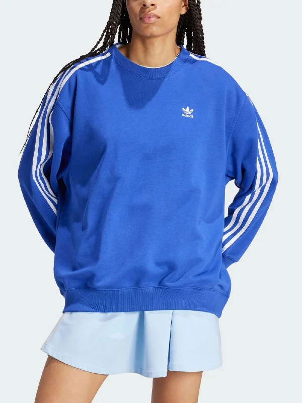Special Offer 3 Stripes Semi Lucid Blue Crewneck Sweatshirt