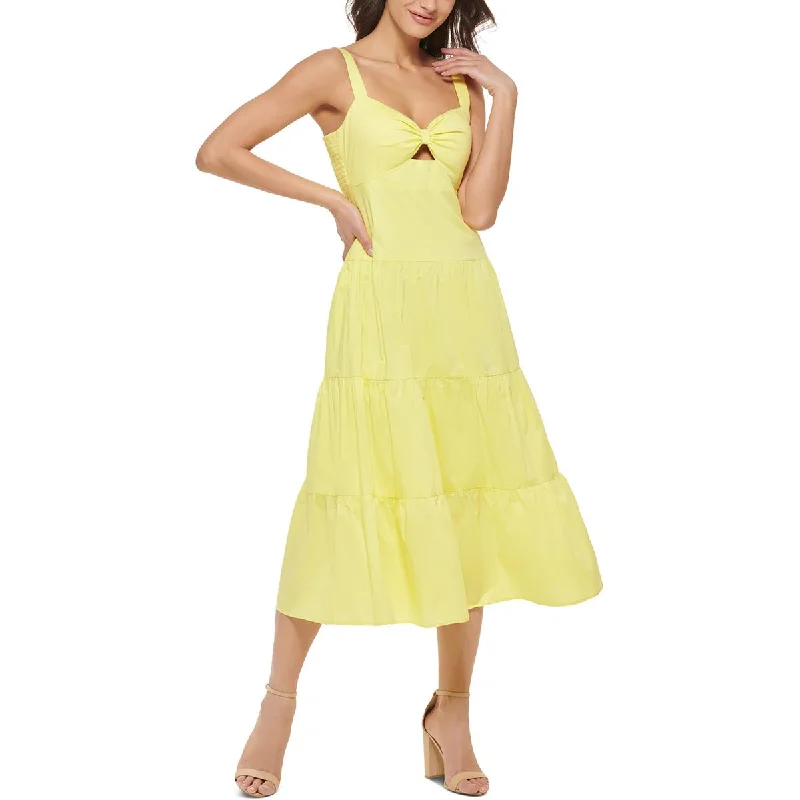 Value Deals Womens Tiered Midi Fit & Flare Dress