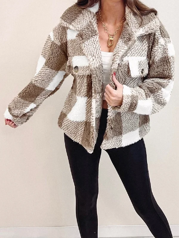 Special Discount Winter Plaid Fleece Jacket