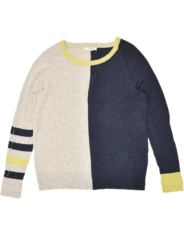 Flash Sale WHITE STUFF Womens Boat Neck Jumper Sweater UK 14 Large Navy Blue