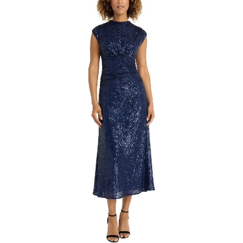 Grand Opening Sale Womens Sequined Midi Cocktail And Party Dress