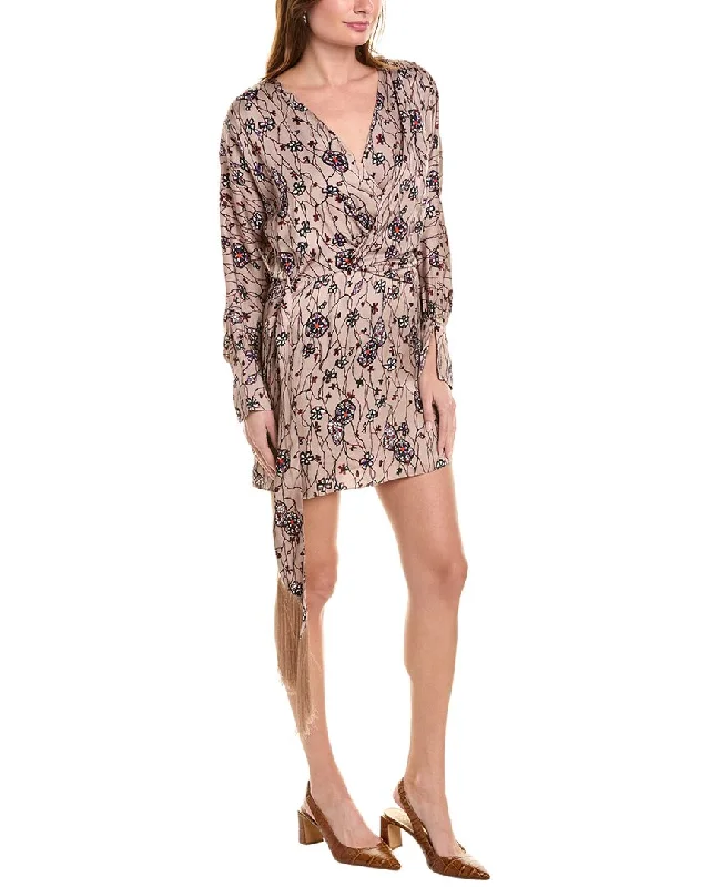 Midnight Madness Joie Hammered Satin Mini Dress