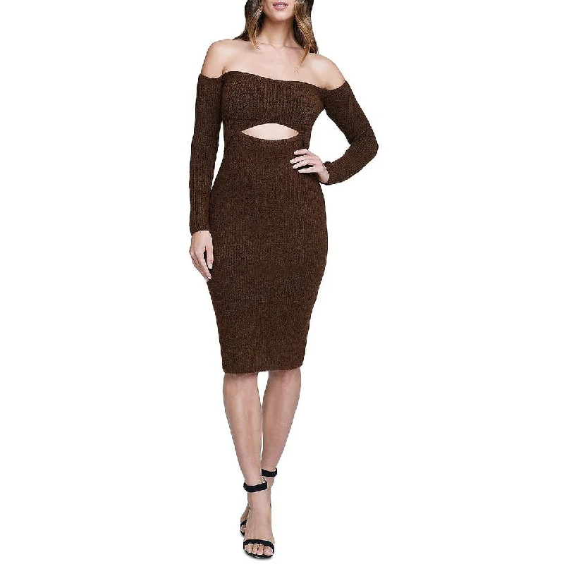 The Best Prices Nala Womens Knit Off-The-Shoulder Sweaterdress