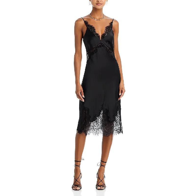 Price Smash Womens Lace Midi Slip Dress
