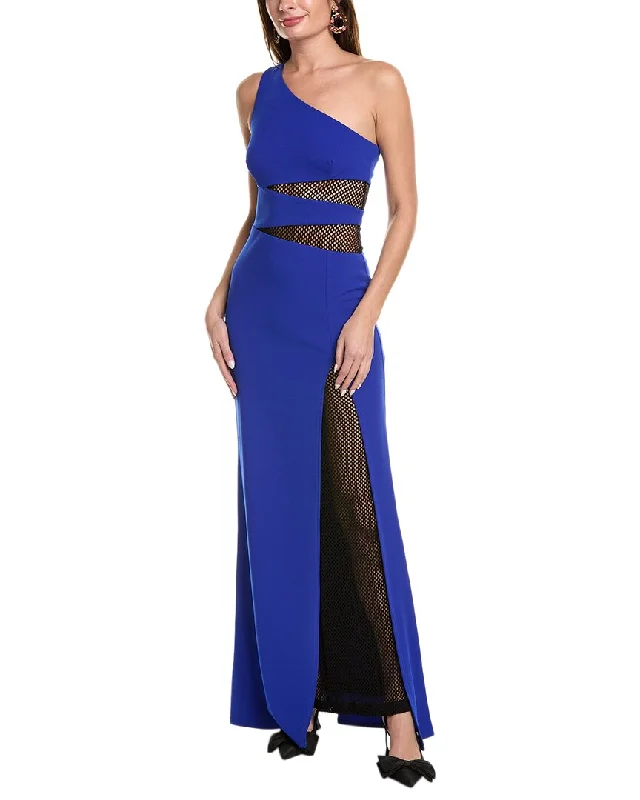Discount Deals issue New York Mesh Insert Maxi Dress