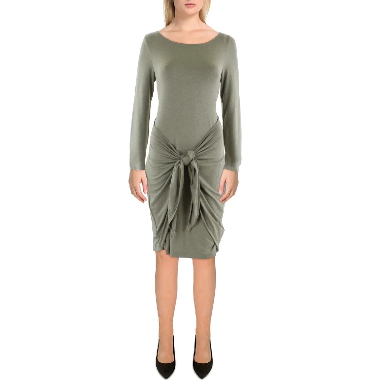 Price Drop Womens Georgette A-Line Shirtdress
