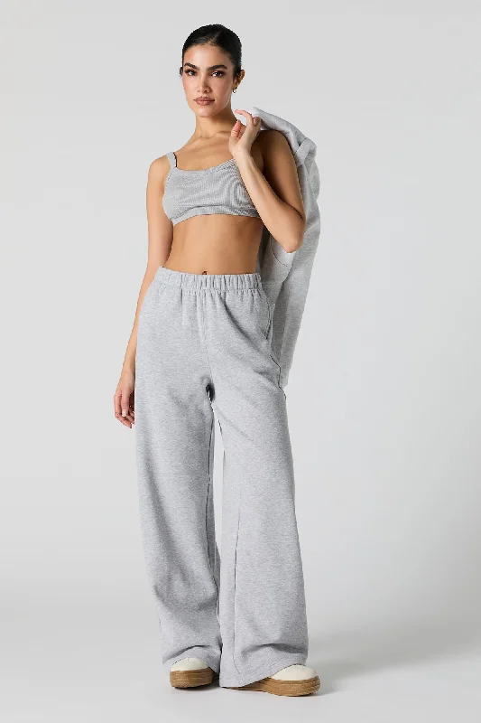 Savings Event Fleece Wide Leg Sweatpant