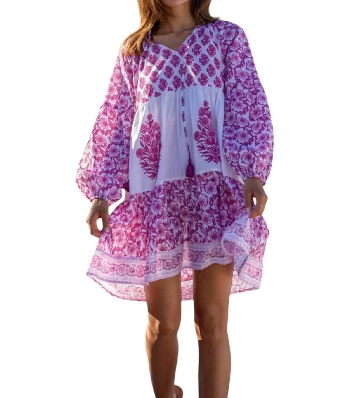 Discount Deals Leti Dress In Multi Pink