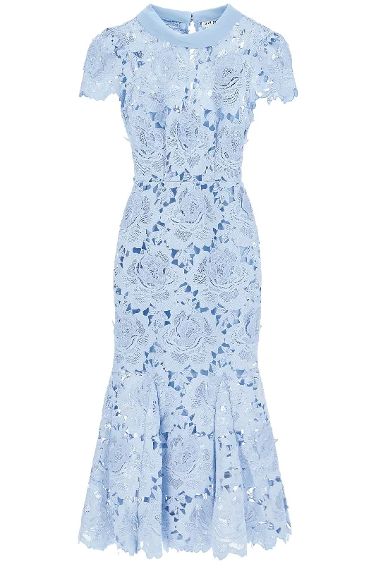 Early Access Self Portrait Women's Floral Lace Midi Dress With Eight