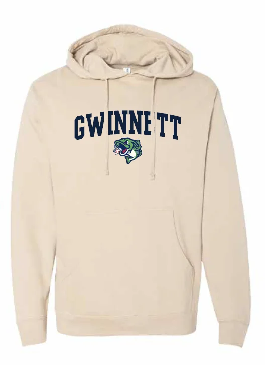 Exclusive Deal Gwinnett Stripers Soft as a Grape Sandstone Hoodie