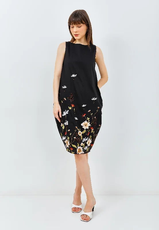 Deep Discounts SECRET GARDEN Black Tulip Dress
