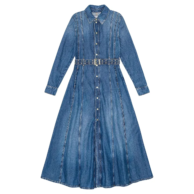 Blowout Deals Light Denim Maxi Dress