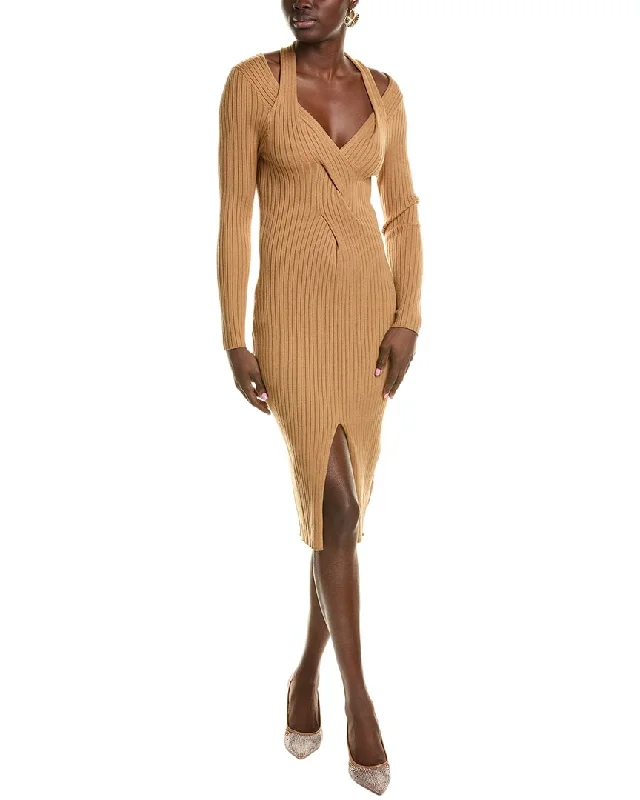 Take Advantage Beulah Twisted Wool & Cashmere-Blend Sweaterdress