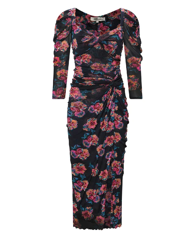 Seasonal Sale DVF BETTINA MESH DRESS | PURPLE