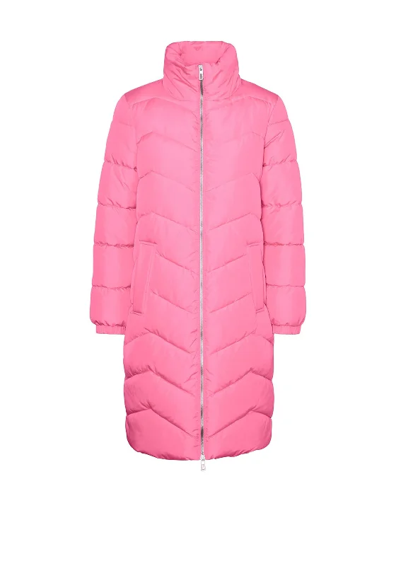 Big Savings Vero Moda Liga Quilted Long Coat, Sachet Pink
