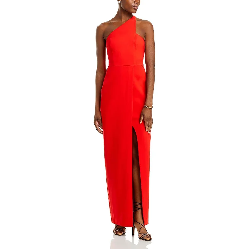Deal Mania Womens One Shoulder Long Evening Dress