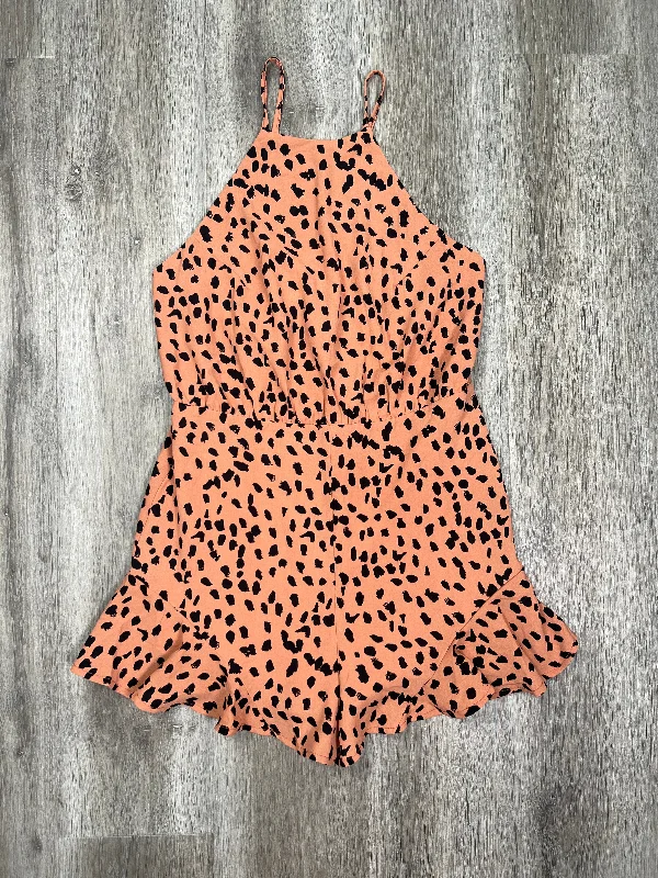 Midnight Madness Animal Print Romper She + Sky , Size M