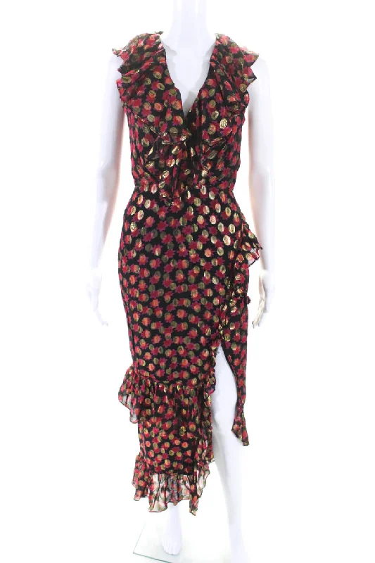 Time-Limited Offer SALONI Womens Printed Anita Dress Red