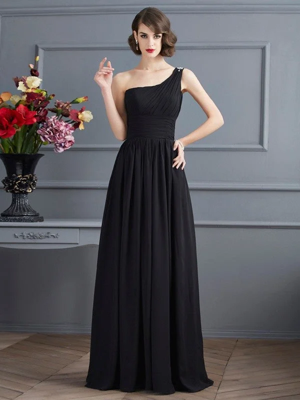 Super Sale A-Line/Princess One-Shoulder Sleeveless Chiffon Long Mother of the Bride Dresses Super Sale A-Line/Princess One-Shoulder Sleeveless Chiffon Long Mother of the Bride Dresses