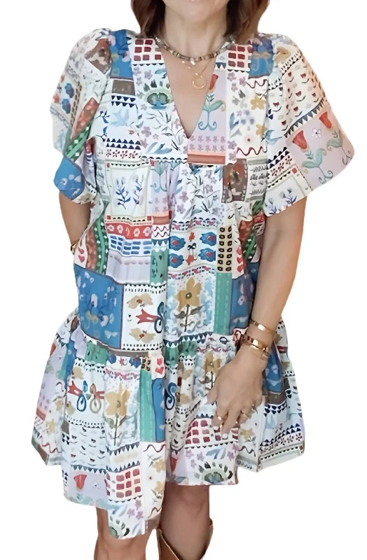 Stock Clearance Ophelia Dress In Double Dutch