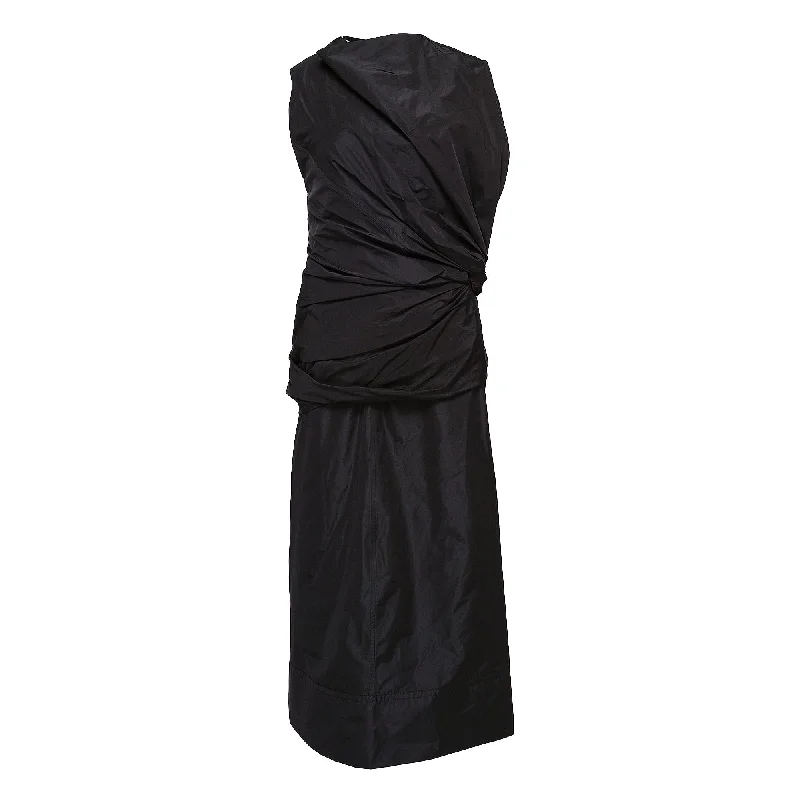 Limited Time Offer Asymmetric Draped Long Dress