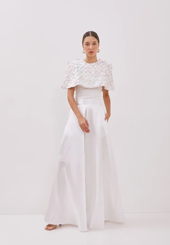 Act Now ORIGAMI White Cape