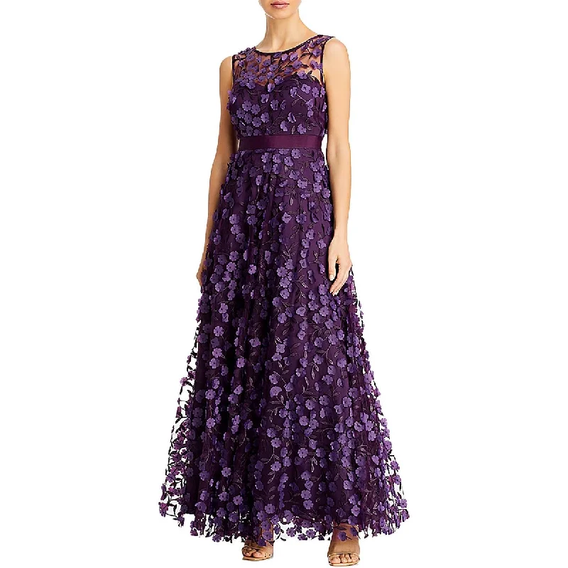 Weekend Special Womens Applique Maxi Evening Dress