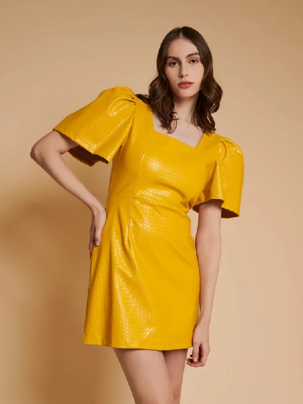 Stock Clearance Sidra PU Mini Dress