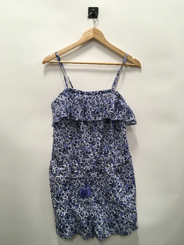 Act Fast Romper By Vineyard Vines In Blue & White, Size: M