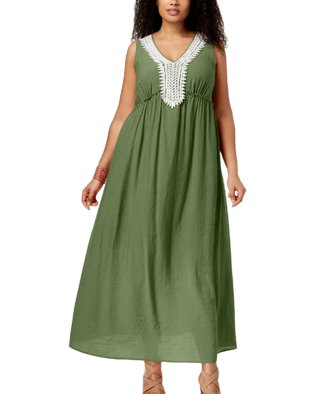 Special Savings NY Collection Women's Plus Sleeveless Maxi Dress Green Size 1X | Green Special Savings NY Collection Women's Plus Sleeveless Maxi Dress Green Size 1X | Green