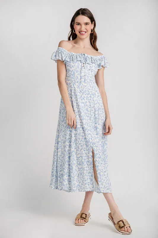 Early Access Z Supply Veda Tropical Off Shoulder Maxi Dress