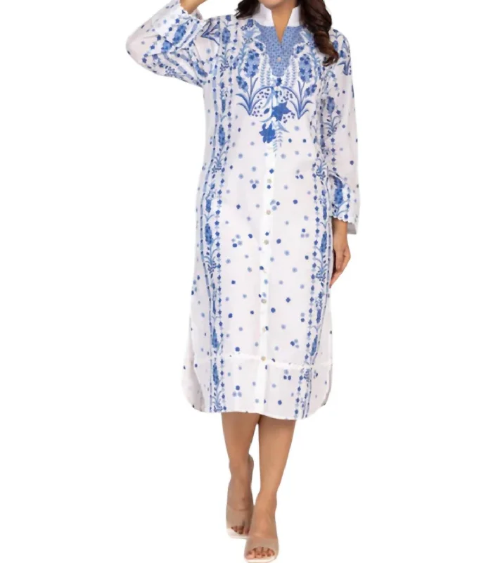 Early Access Mykonos Midi Dress In Hyacinth Blue